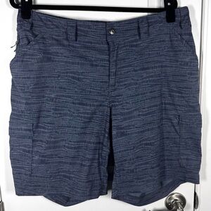 Duluth Trading Cargo Hiking Shorts Quick Dry Blue Utility Outdoor 16W Plus